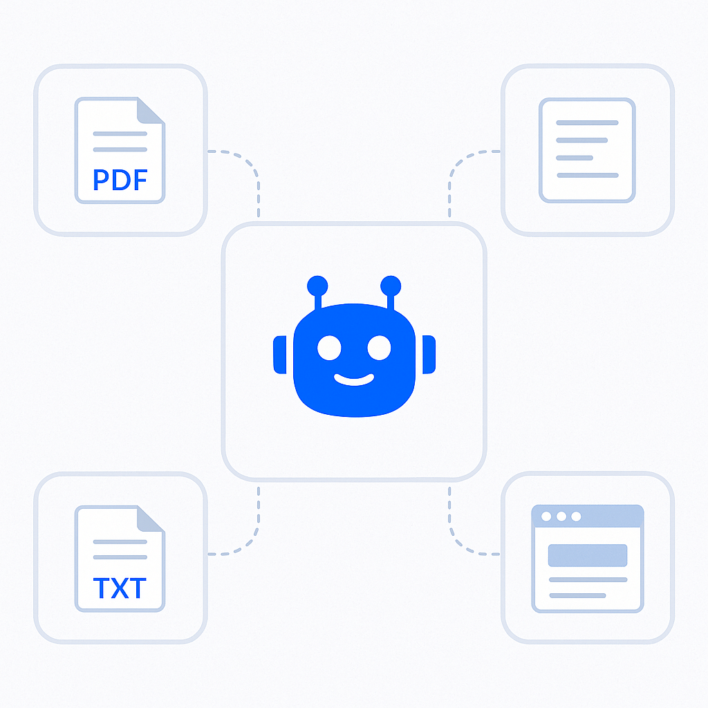 Chatbot learning from content